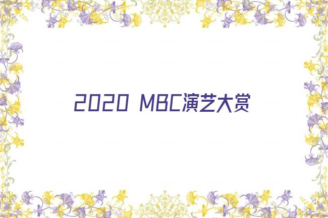 2020 MBC演艺大赏剧照